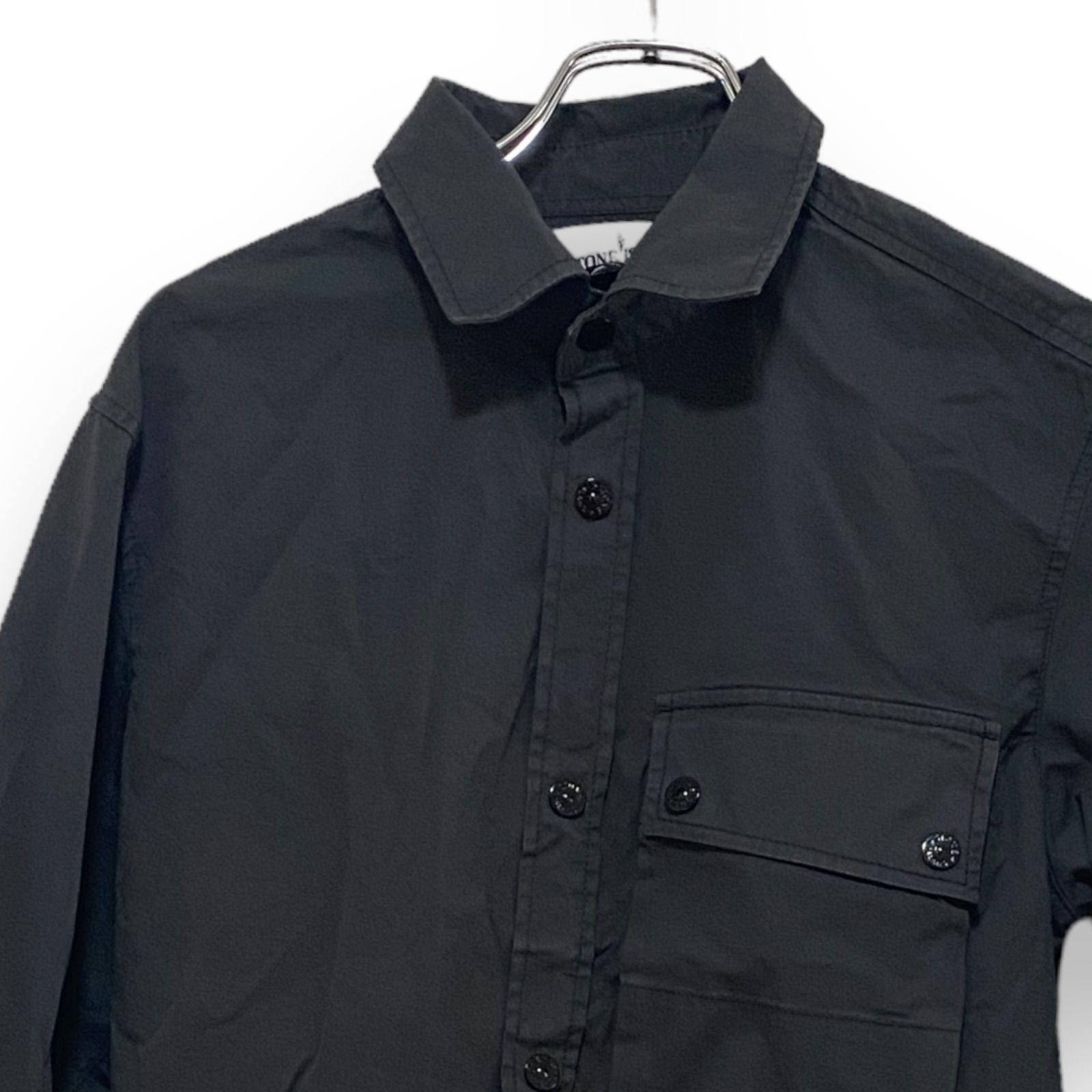 Stone Island ストーンアイランド ブラック 無地 トップス 長袖 