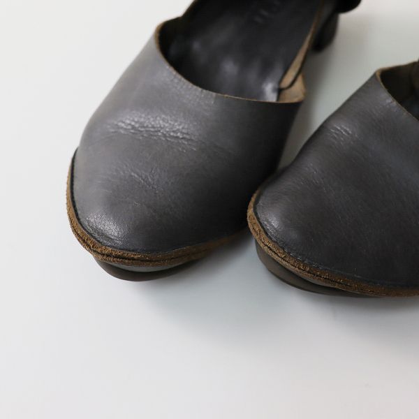 trippen トリッペン EDEL レザーストラップパンプス 37/グレー