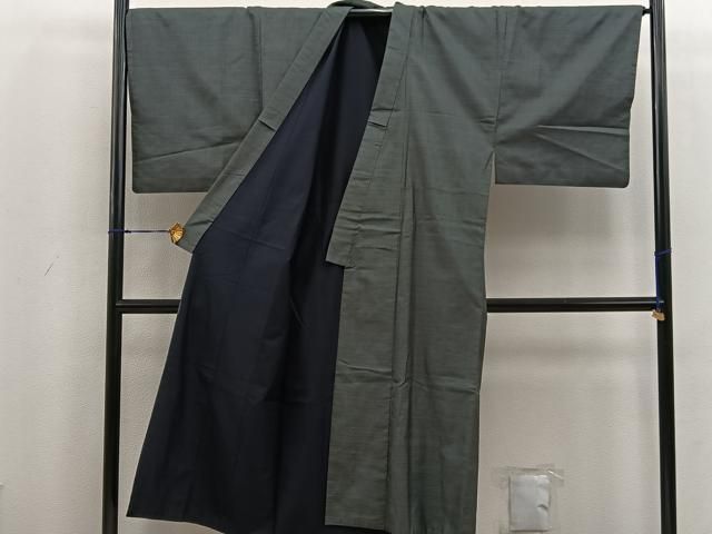 平和屋着物●男性 本場大島紬 アンサンブル 100亀甲 総詰め 正絹 BAAV0310mz