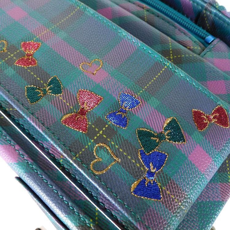 A4フラット マドラスチェックグリーン