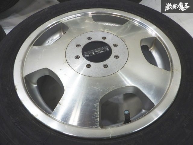 大決算セール ●EXES 14インチ 5J ＋35 4H 4穴 PCD100|110マルチ ディッシュ ホイール 4本セット タイヤ付き ムーヴ ワゴンR タント N-BOX