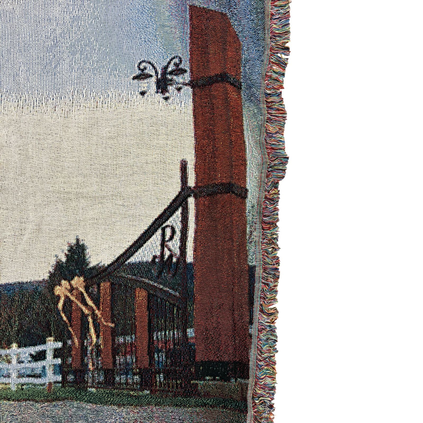 vintageラグ カーペット USA製 企業ロゴ ワシントン州 風景 1562 vintageラグ カーペット USA製 企業ロゴ ワシントン州 風景 1562