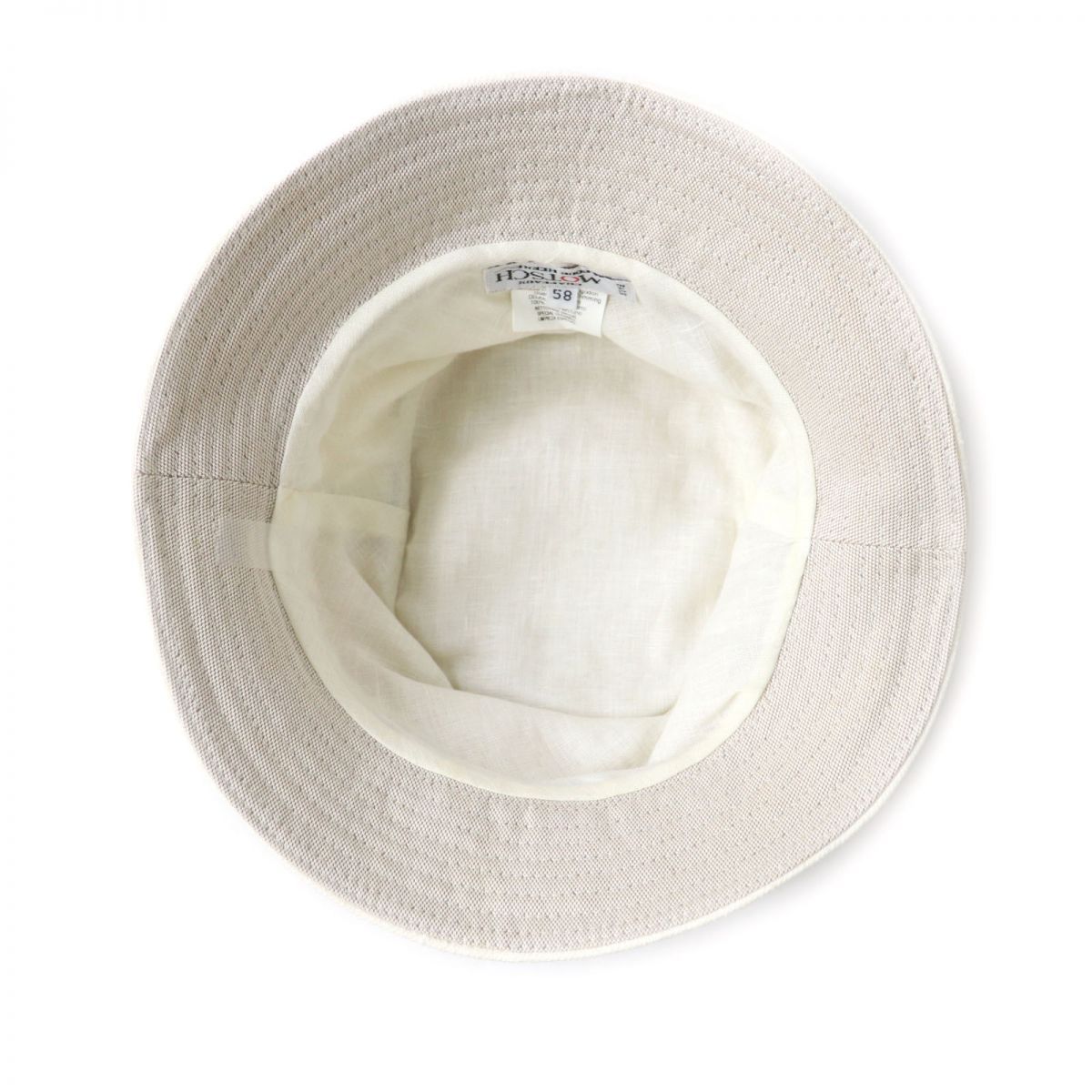 美品☆MOTSCH HERMES モッチエルメス レザープル付き コットン100 