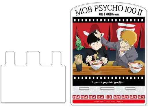 中古】生活雑貨(キャラクター) モブ(茂夫)＆霊幻＆エクボ アクリル