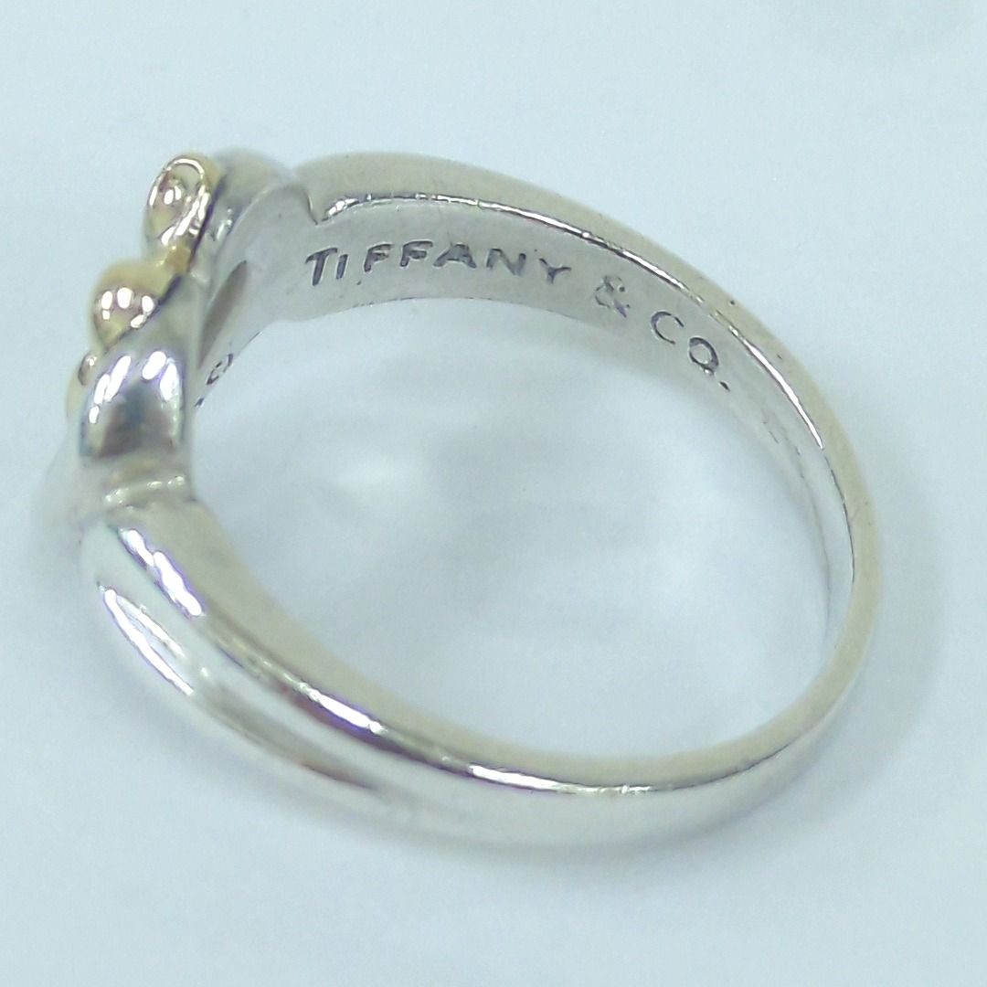 Tiffany & Co. ティファニー リボン コンビ リング 750×925 約11