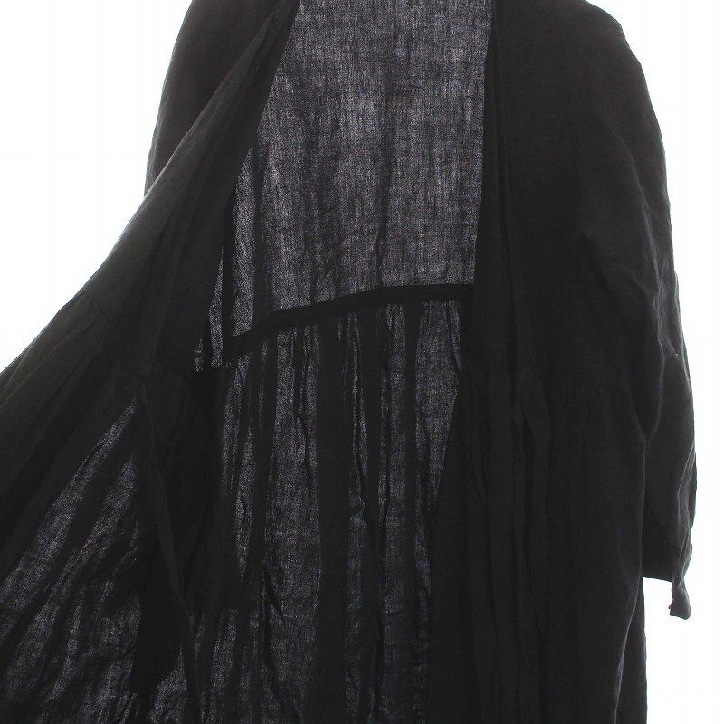【美品】pas de calais パドカレ マキシワンピース ロング 長袖 pas de calais - 美品 パドカレ pas de calais 長袖ワンピース