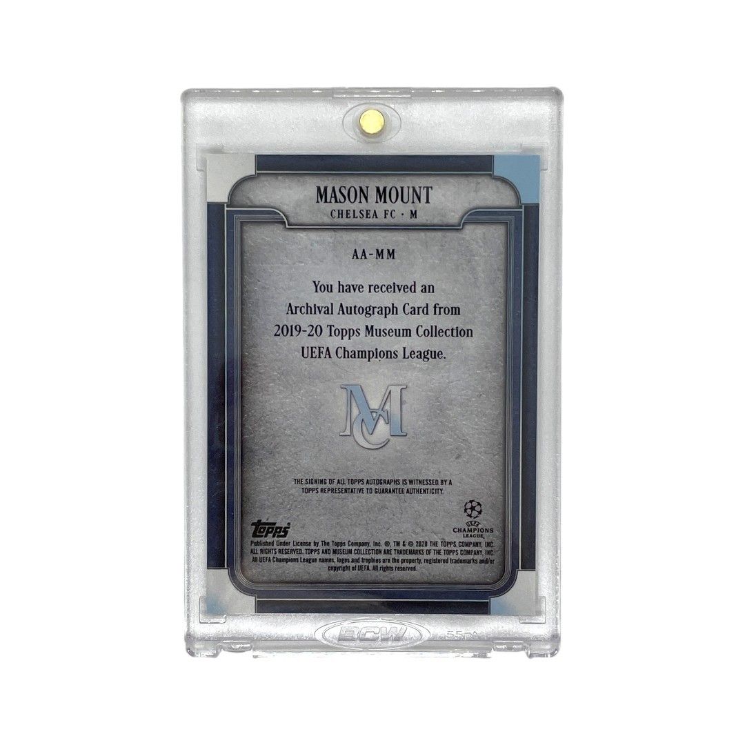 TOPPS サッカーカード MUSEUM COLLECTION ARCHIVAL AUTOGRAPH MASON MOUNT CHELSEA 20/75 #AA-MM 送料無料 中古 IT1 TOPPS サッカーカード MUSEUM COLLECTION ARCHIVAL AUTOGRAPH