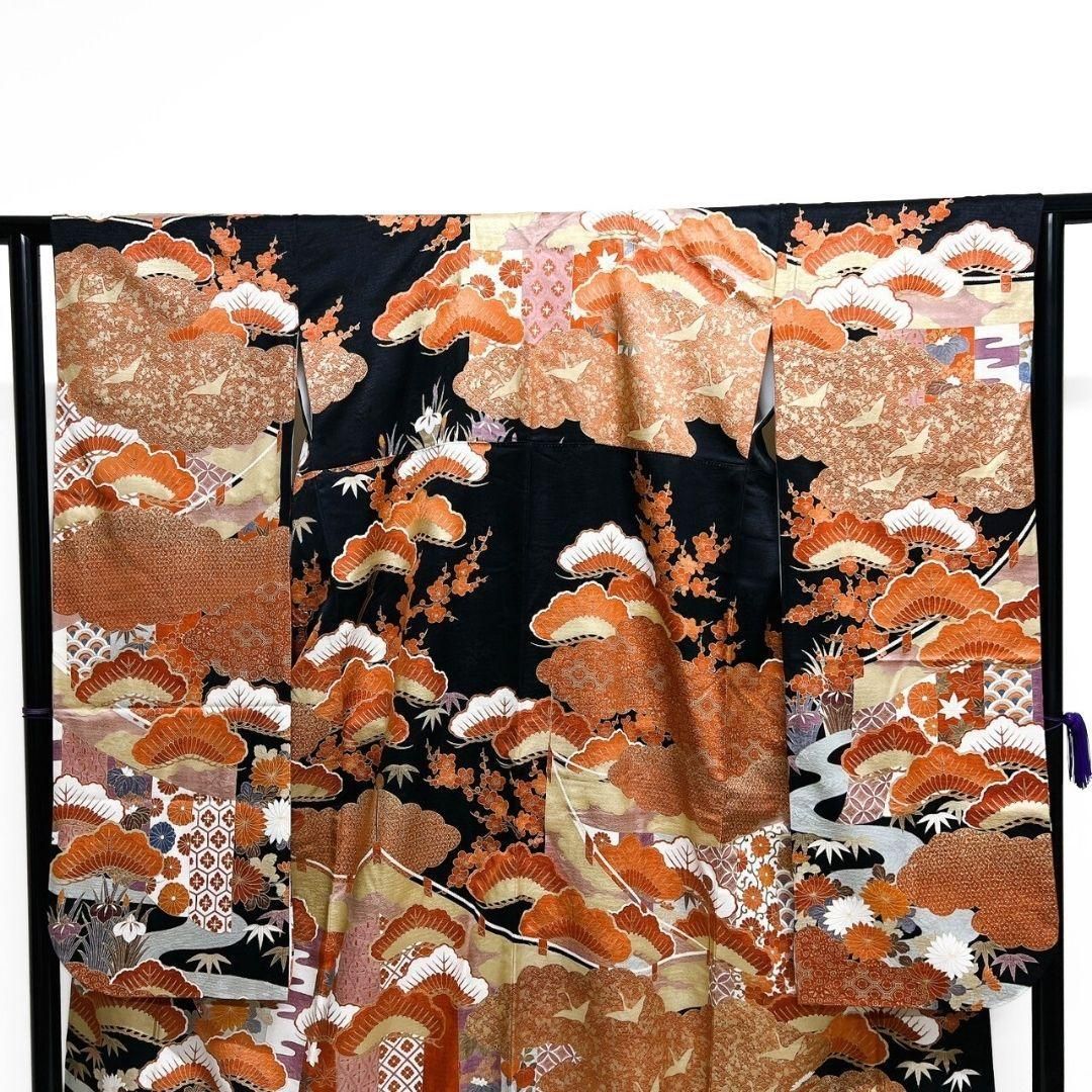 振袖 鈴乃屋 金駒刺繍 金彩 松竹梅 伝統和模様 成人式 着物 064a