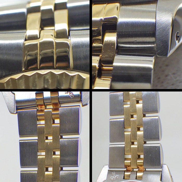 ロレックス Rolex 腕時計 デイトジャスト 69173 E刻印 1990年-1991年 シルバーピラミッド文字盤 ローマンインデックス デイト K18YG SS 自動巻き 【OH済み】 【中古】 ロレックス Rolex 腕時計 デイトジャスト 69173 E刻印 1990年-1991年