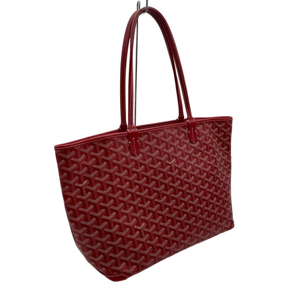 GOYARD 未使用レッドトートバッグ GOYARD ゴヤール アルトワPM キャンバス レザー トートバッグ