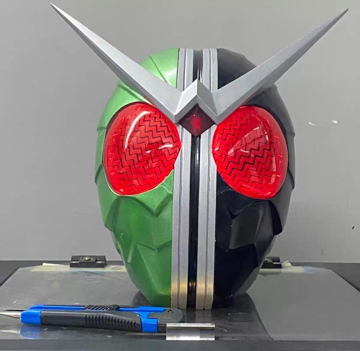 仮面ライダー スーパーリアルモデル ライダーW 頭囲58?59cm LED発光 リアルマスク ヘルメット コスプレ コスチューム