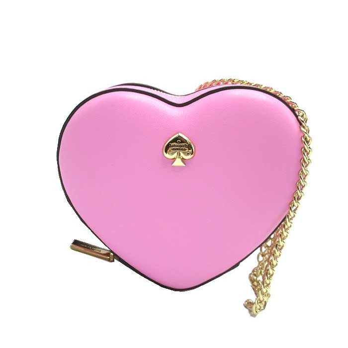 ケイトスペード バッグ ショルダーバッグ kate spade NEW YORK LOVE SHACK レザー 3D ミニ ハート チェーンショルダー 斜め掛け KK209 650 ピンク系 アウトレット レディース