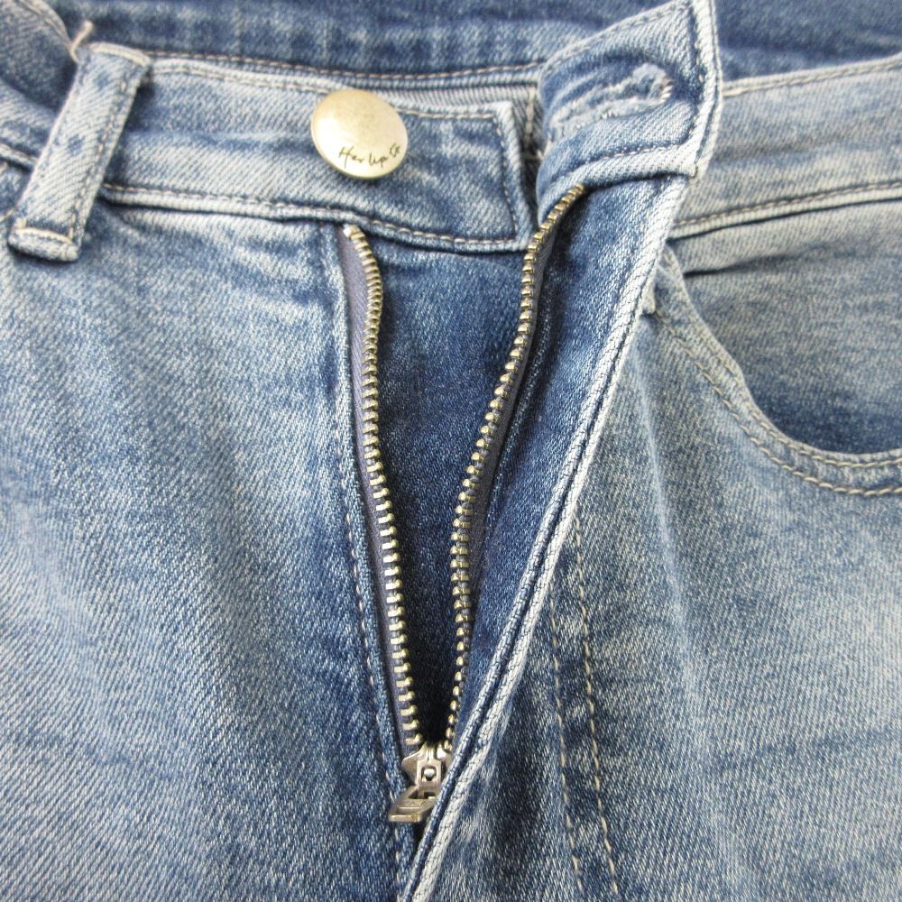 Her lip to ハーリップトゥ New York High-Waisted Jeans セミフ デニムパンツ ジーンズ 1251303007 W26 ライトブルー レディース 古着 DECORATOM_COM_BR