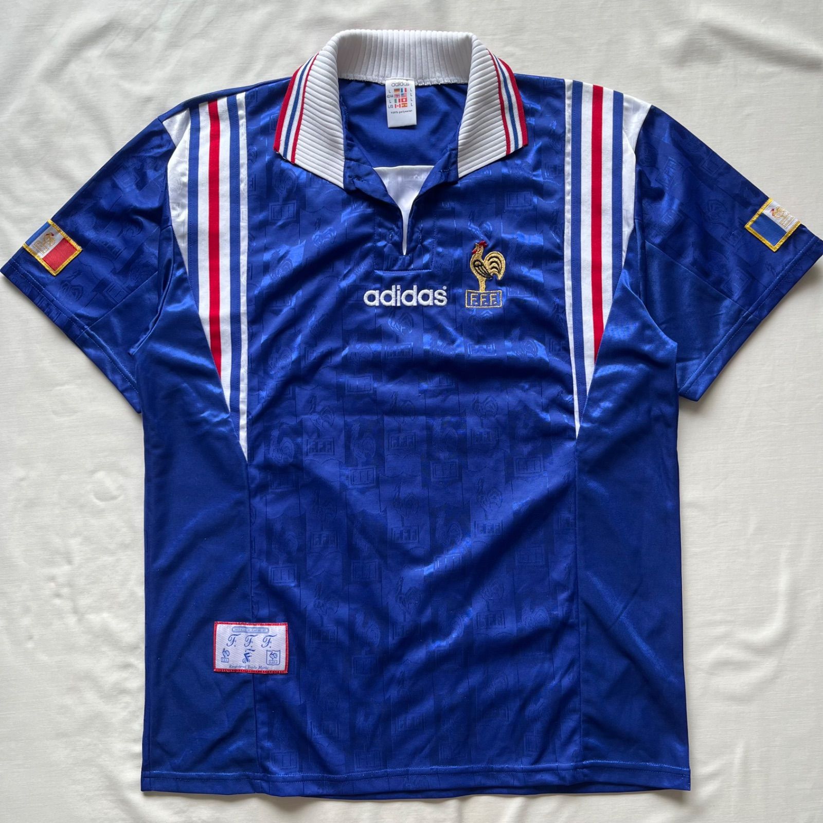 adidas アディダス レプリカユニフォーム フランス代表 ホーム 1996 