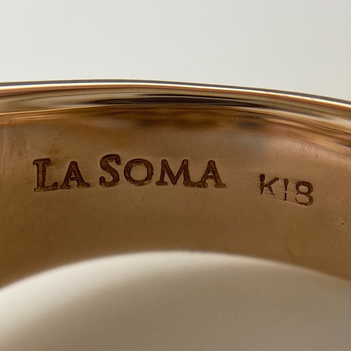 LA SOMA メレダイヤ デザインリング K18 ピンクゴールド 指輪 ラ ソマ