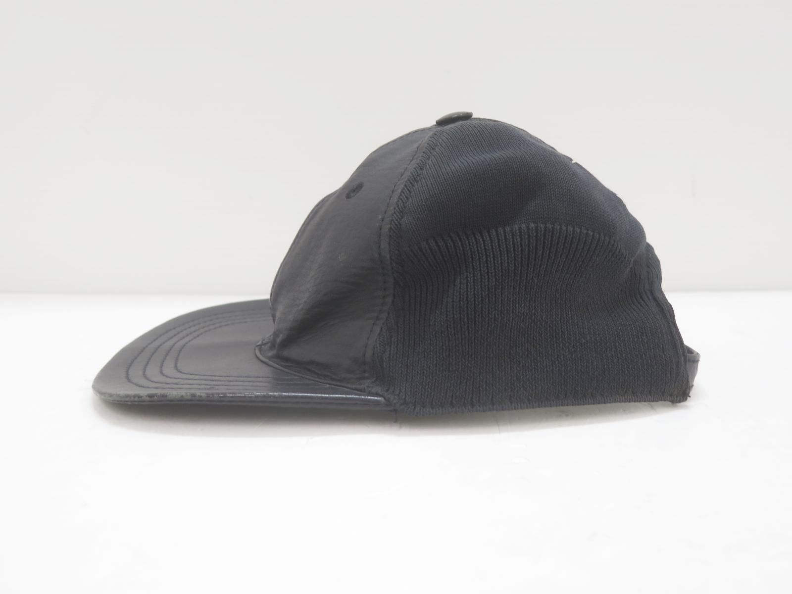 Maison Martin Margiela メゾンマルタンマルジェラ S50TC0007 15AW レザー切替 キャップ