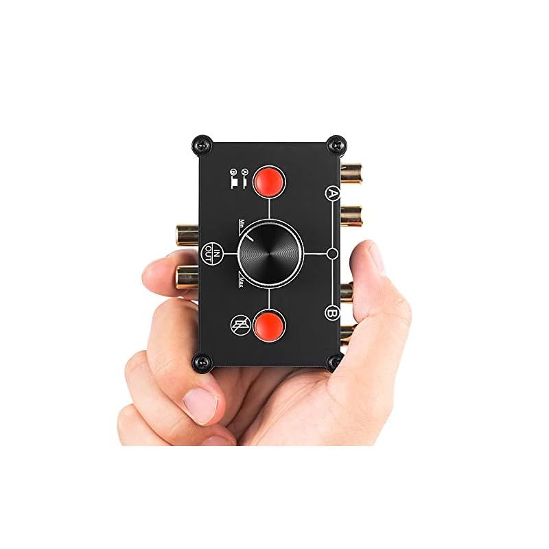 Nobsound 2 ゾーン アンプ / スピーカー セレクター ボックス VU