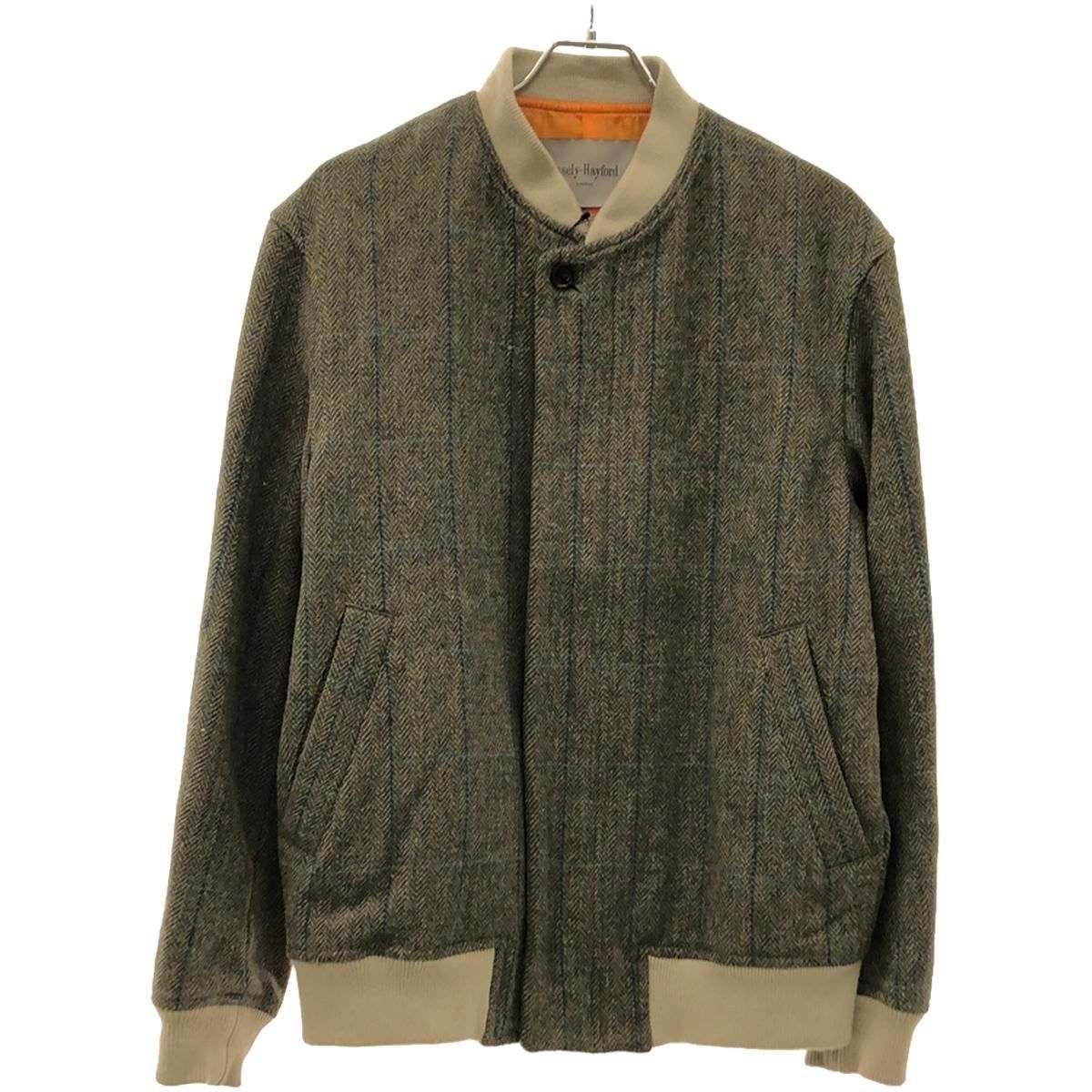 Casely-Hayford ケイスリーヘイフォード ジップアップウールジャケット  カーキ 36