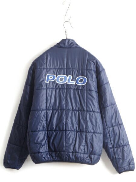 90s □ POLO ポロスポーツ ラルフローレン 中綿 ナイロン リバーシブル