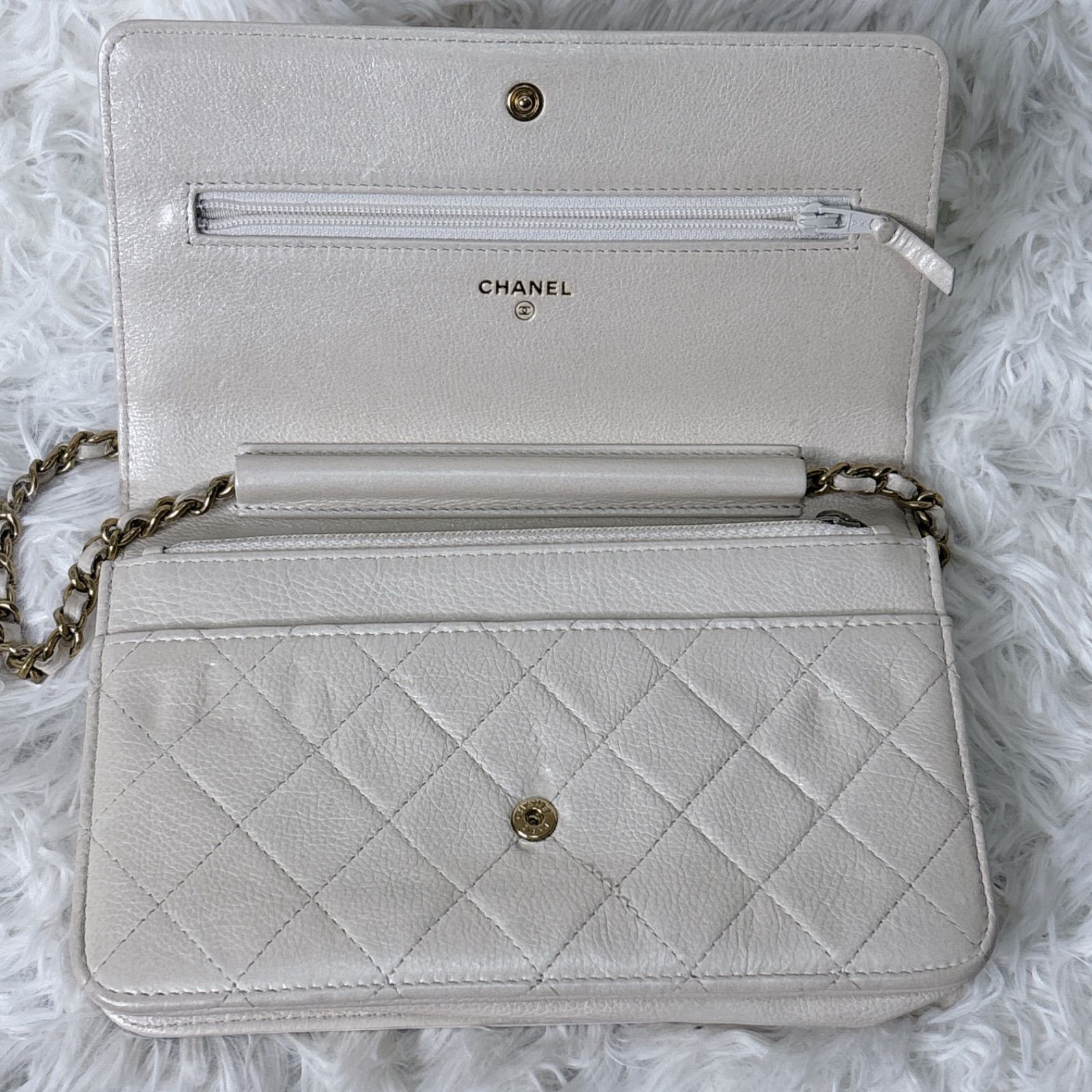 希少 CHANEL シャネル ショルダーバッグ チェーンウォレット ボーイ 
