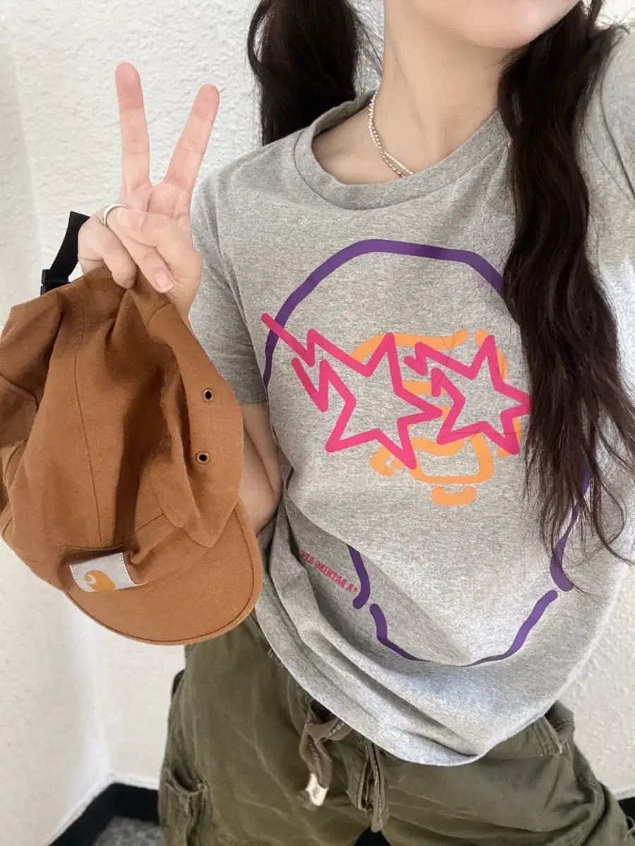 A BATHING APE アベイシングエイプ ネオンサイン ビッグサル 半袖T