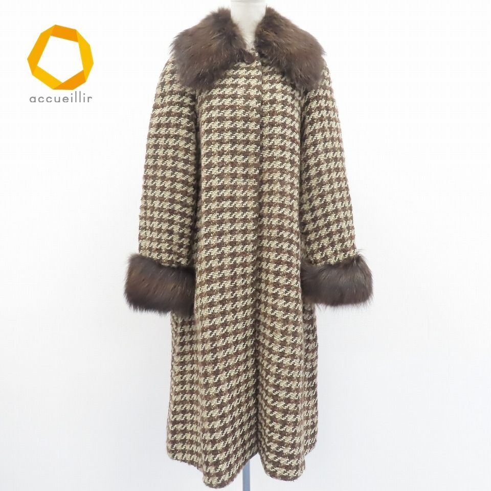 FENDI 365 フェンディ イタリア製 ロングコート 40 XL ブラウン FENDI 365 フェンディ イタリア製 ロングコート 40 XL ブラウン