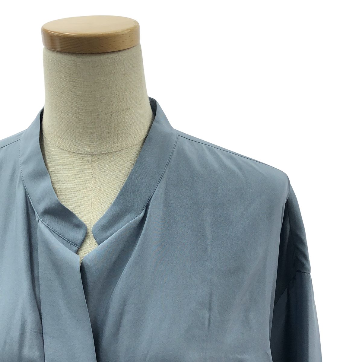 美品】 loin. / ロワン | シルク シャツ スリット ロングワンピース  