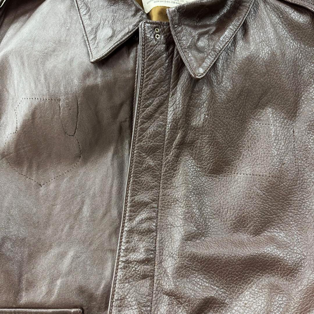 80年代 USA製 SADDLERY A-2 レザーフライトジャケット
