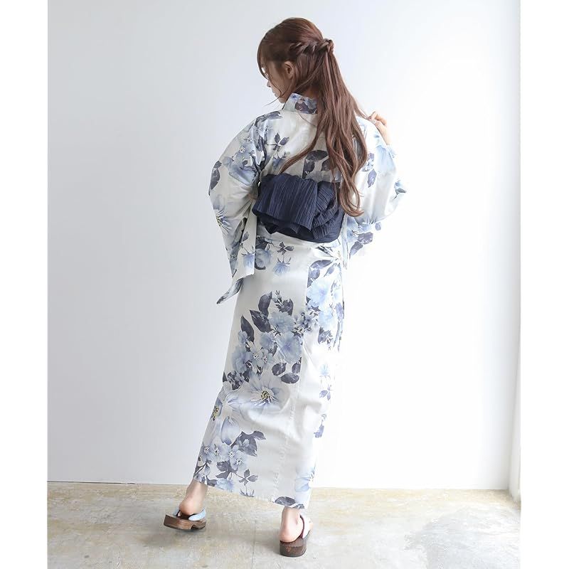KYOETSU 浴衣　しわ兵児帯　2点セット Amazon | [KYOETSU] [キョウエツ] 浴衣セット 変わり織 生成り 2