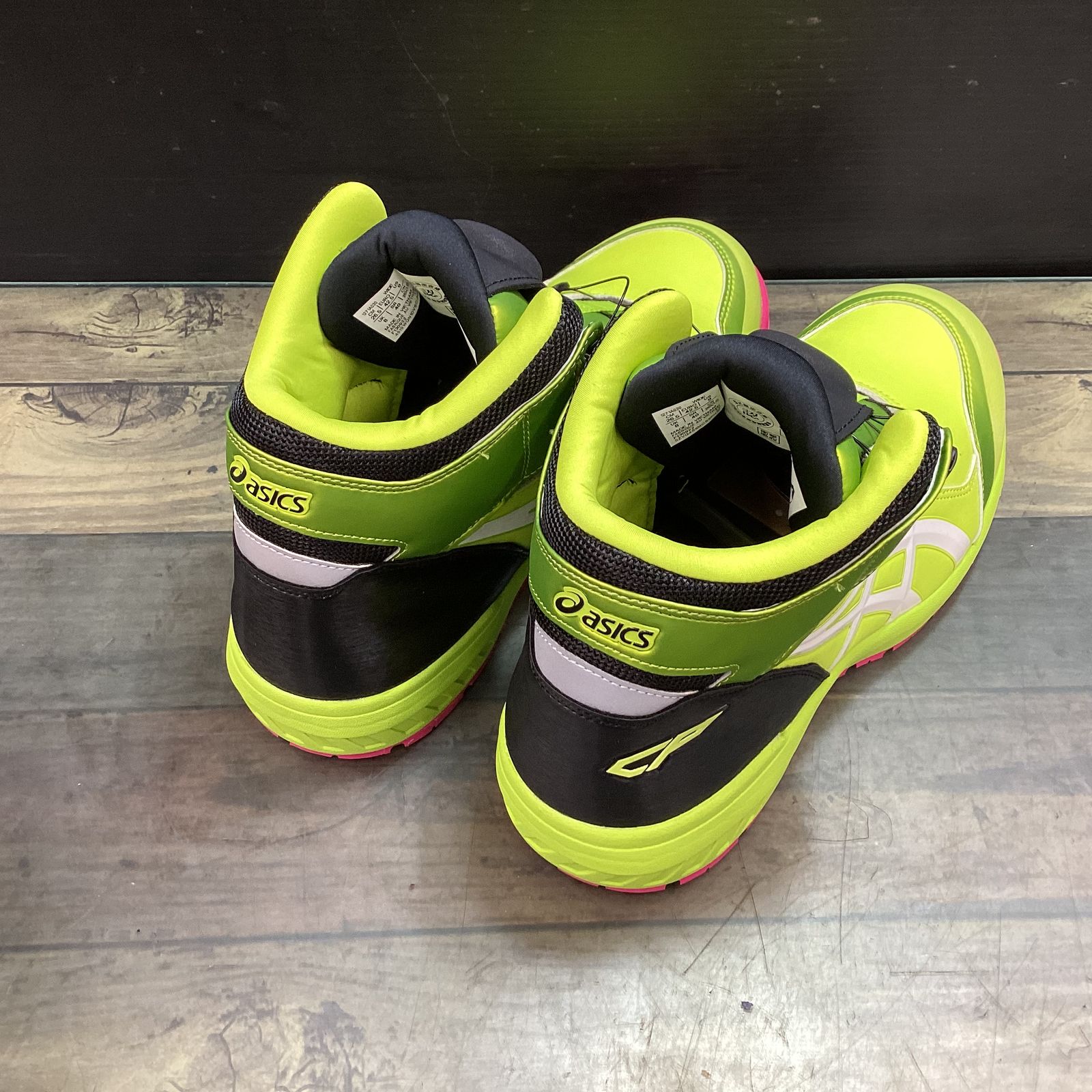 アシックス asics 安全靴 ウィンジョブ WINJOB CP304BOA ネオンライム 