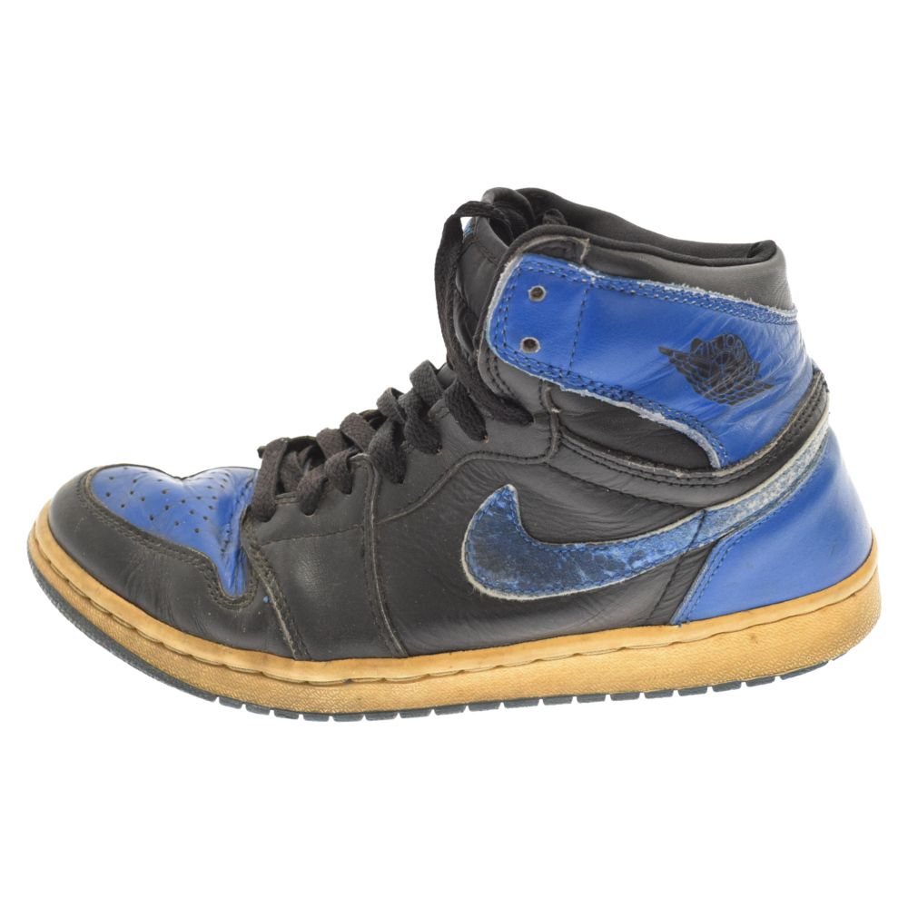 NIKE ナイキ AIR JORDAN1 RETRO エアジョーダン1 レトロ ハイカットスニーカー ロイヤル ブルー/ブラック 136066-041 US8