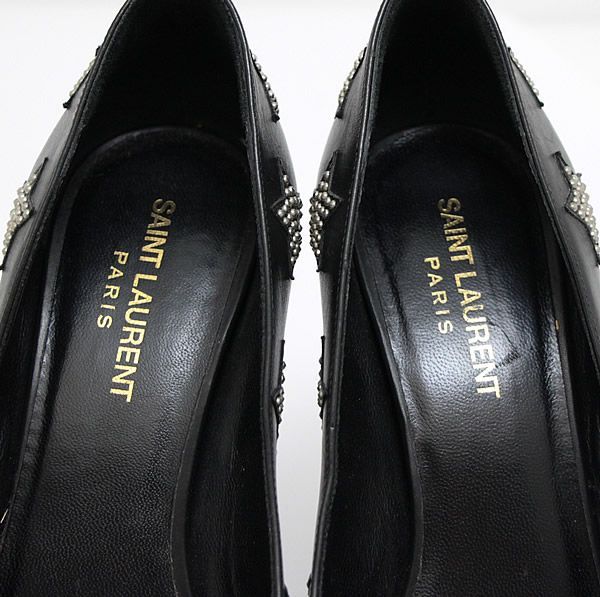 SAINT LAURENT parisレザーシューズ size37-