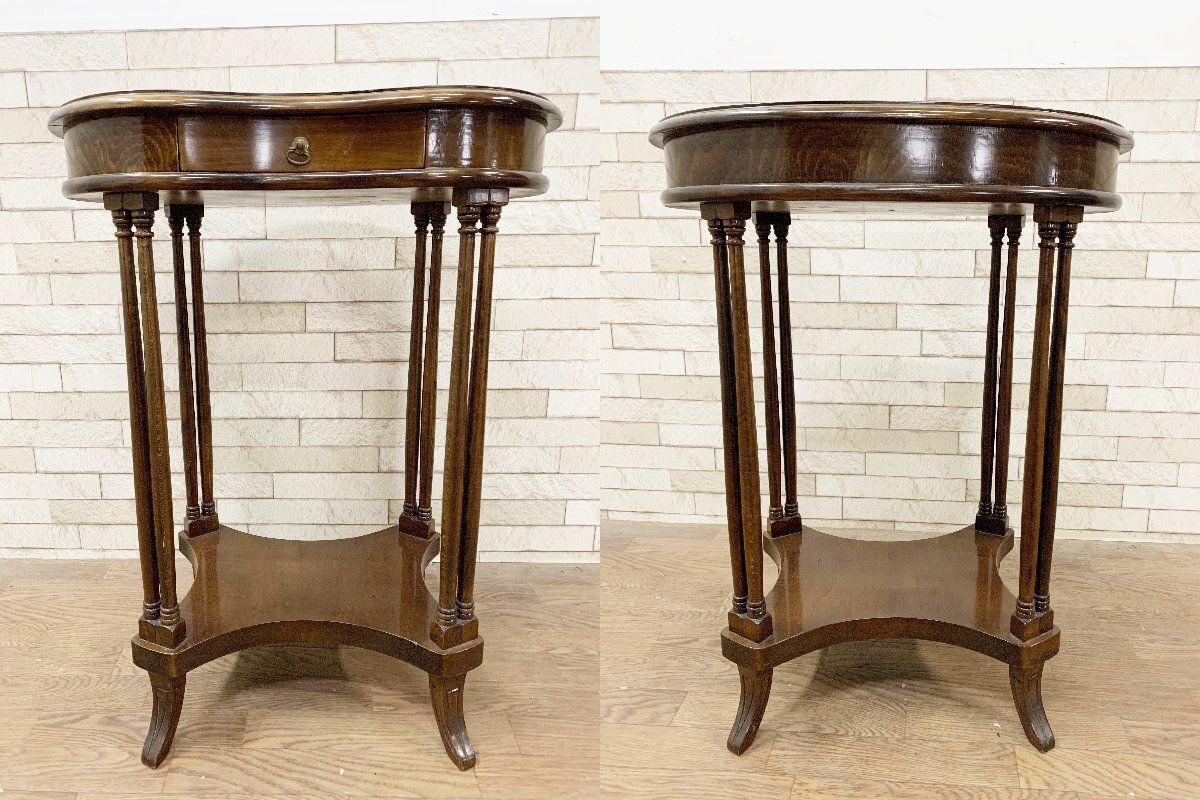 イタリアンクラシック アンティーク コンソールテーブル サイド