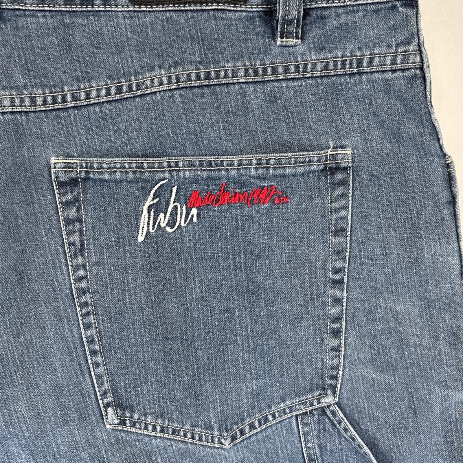 古着 フブ FUBU ショートパンツ デニム ペインターパンツ 大きい