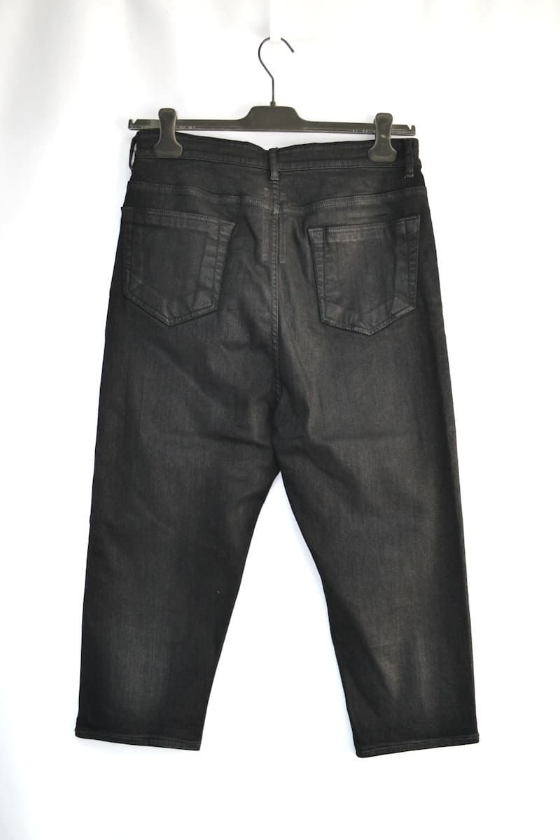 RICK OWENS DRKSHDW BLADDER PANT CROPPED リックオウエンス ダークシャドウ ジップ クロップド デニムパンツ  ブラック DU20S5353 SBBND - メルカリ