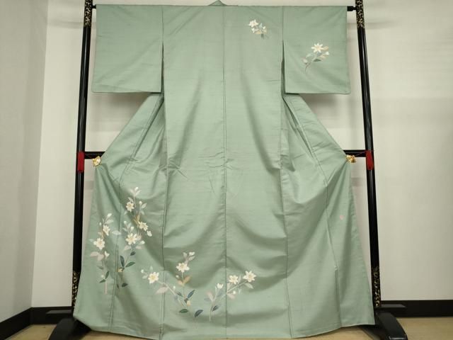 平和屋着物○本加賀友禅作家 成竹登茂男 訪問着 白山紬