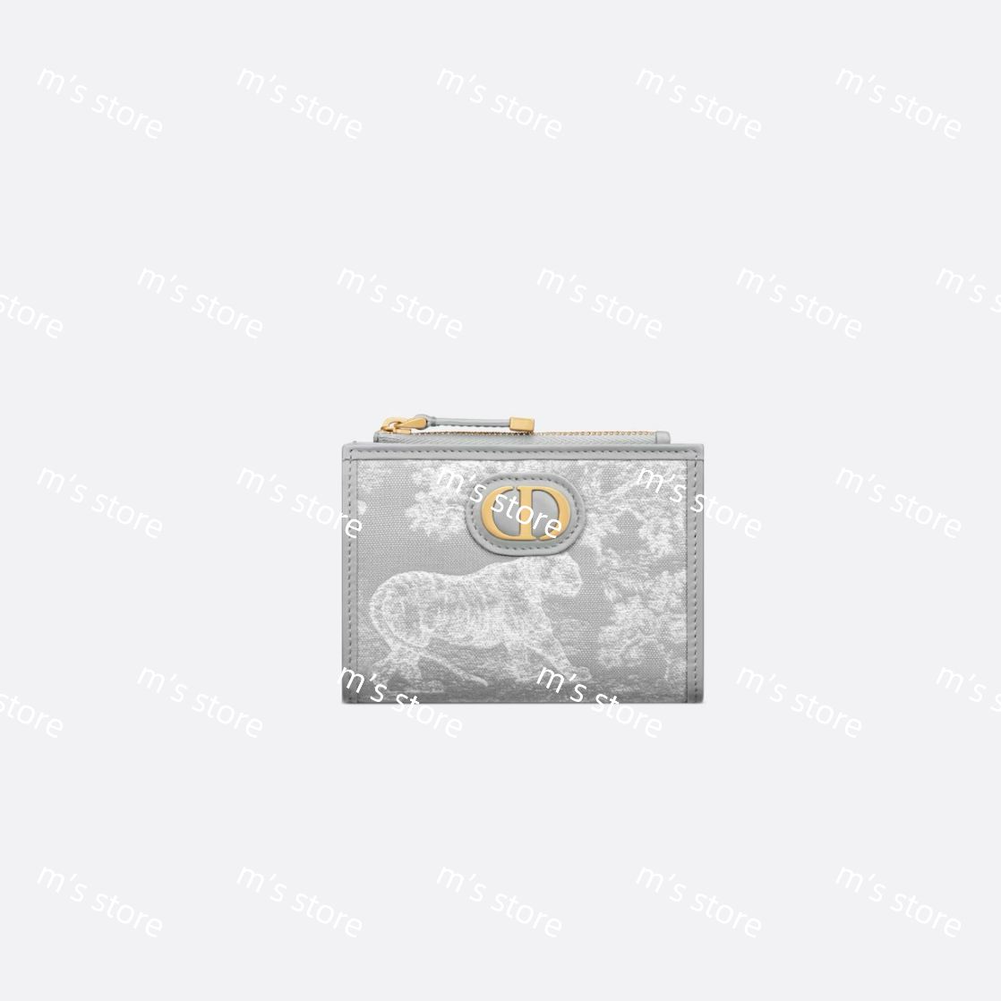 ディオール モンテーニュ ダリアウォレット リバース ジャガード 30 Montaigne Dahlia Wallet Pink Toile de Jouy Reverse