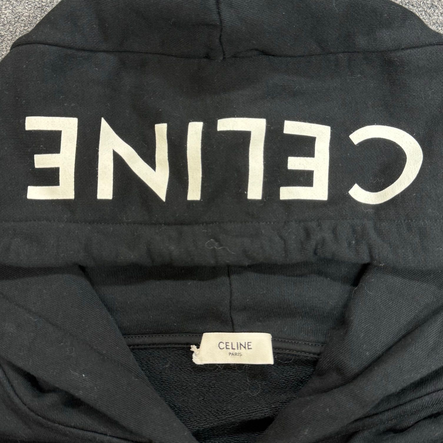 国内正規 美品 CELINE 22SS ジップ フーディ パーカー 2Y497670Q 