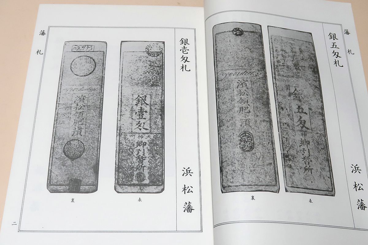 新しいブランド 駿遠豆古札図譜/限定出版/静岡県内の藩私札をこれだけ多く収集 貨幣収集、切手収集