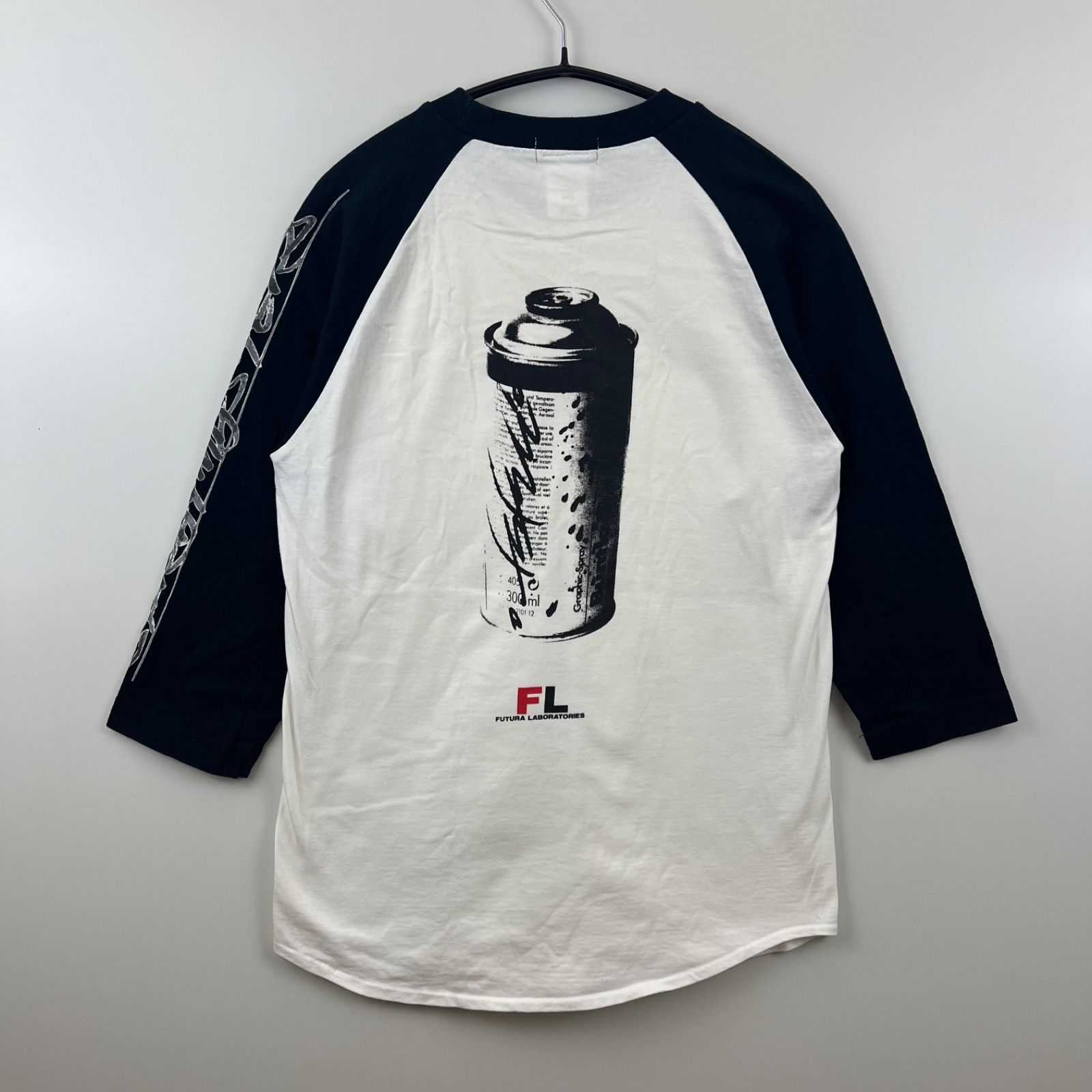FUTURA laboratories 00s raglan 3/4 Tee shirts M フューチュラ 