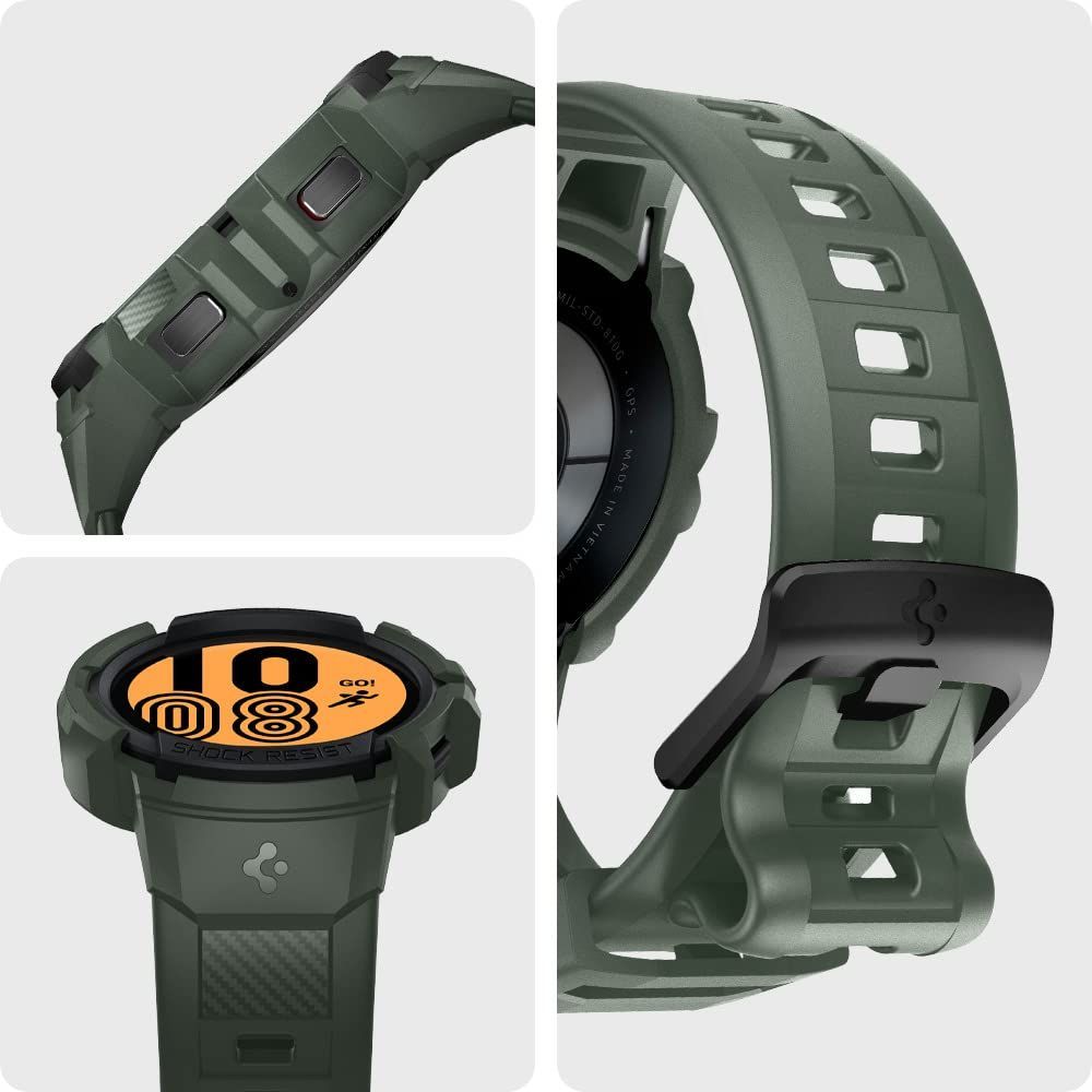 在庫セール】[Spigen] Galaxy Watch バンド 44mm 一体型 ケース Galaxy Watch 対応 カバー 耐衝撃 PC  TPU 二重構造 スポーツバンド 落下 衝撃 吸収 耐久性 傷防止 ラギッド・アーマー・プロ ACS043 BMショップ ～土日祝日は休業日です～  メルカリ