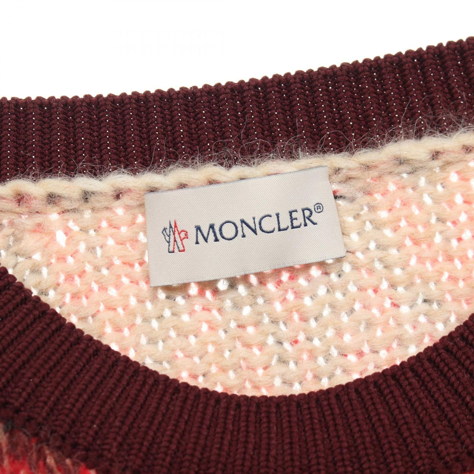 モンクレール MONCLER ニット 9C00025 レッド ウール ニット