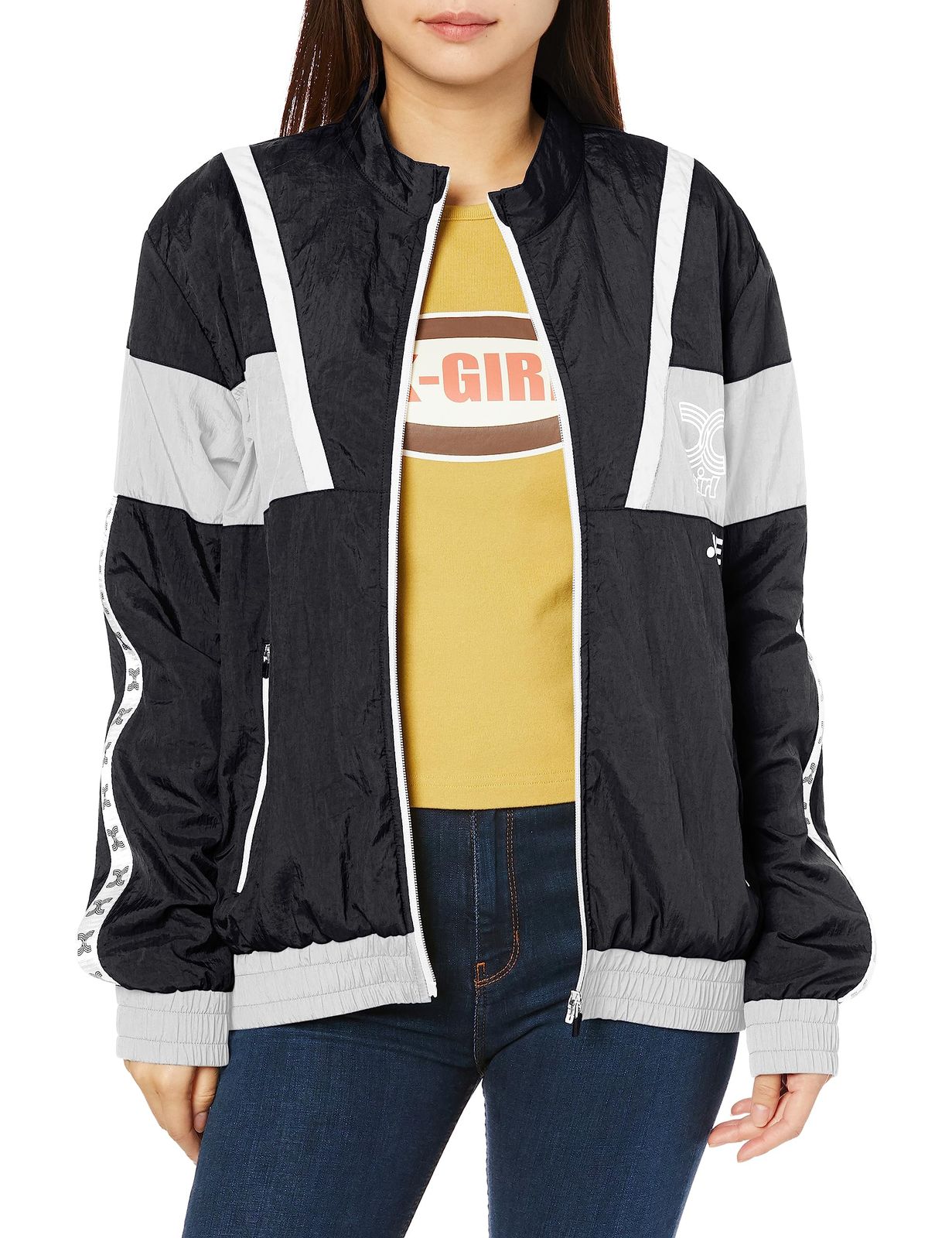 エックスガール ジャケット RETRO TRACK JKT レディース BLACK