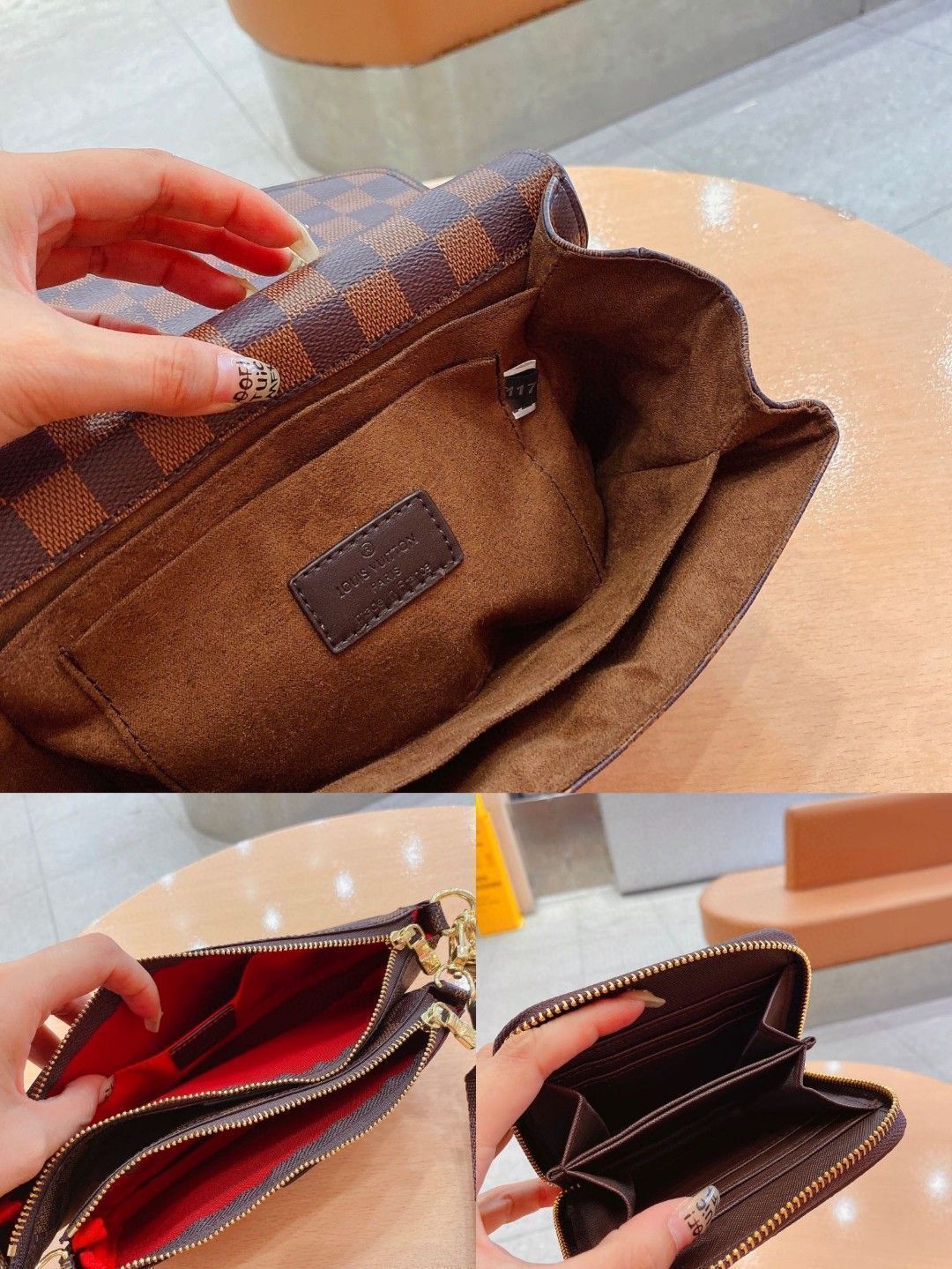 Louis Vuitton ショルダーバッグと財布セット LOUIS VUITTON ルイヴィトン ショルダーバッグ 財布 3点セット