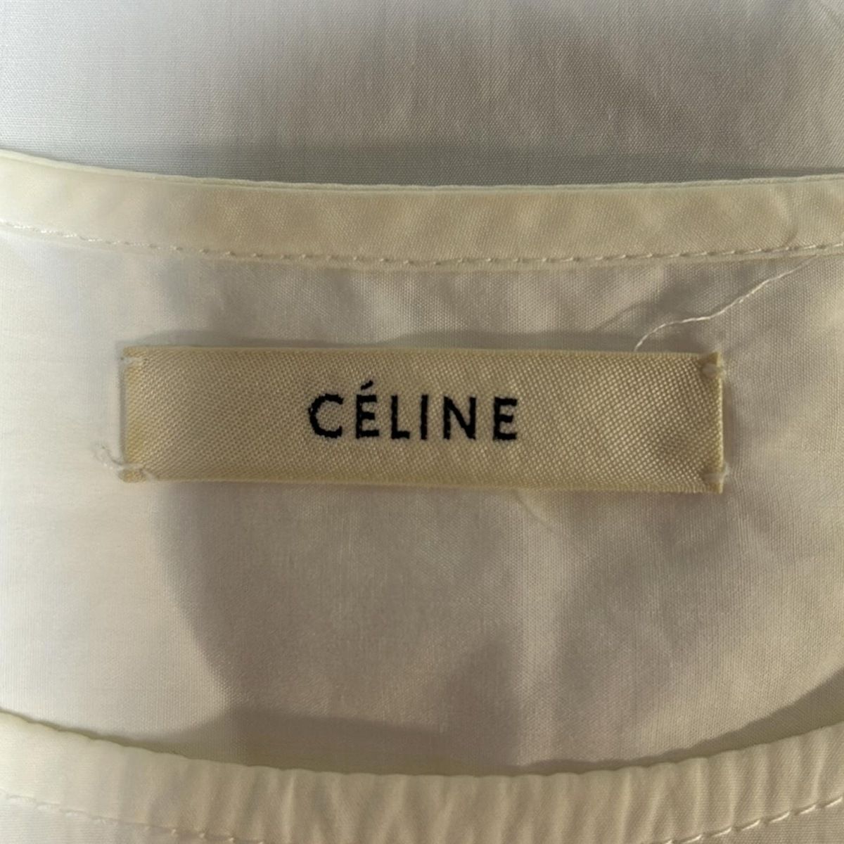 CELINE - セリーヌ 長袖シャツブラウス サイズ38 M - CELINE - セリーヌ 20ZX1708D ドット総柄 レーヨン長袖シャツ