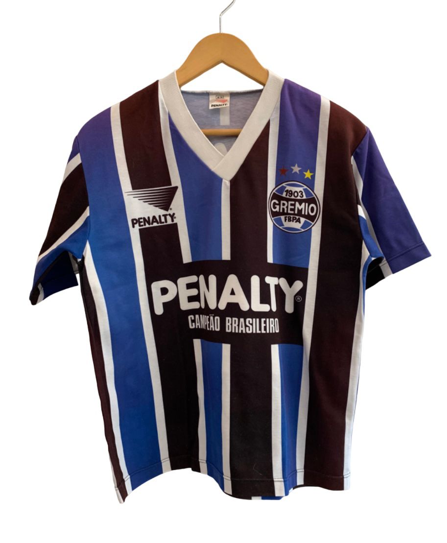 美品 PENALTY ペナルティ グレミオ ユニフォーム ホームM ブラジル製 90sブラジル製 ペナルティ グレミオ サッカーユニフォームシャツ