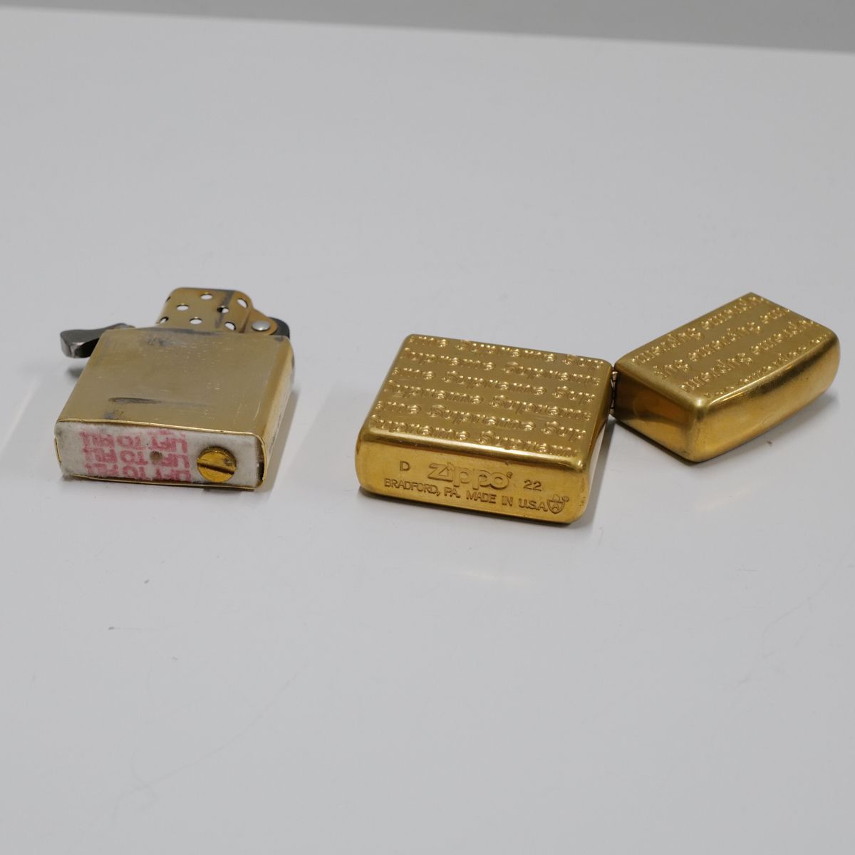 Supreme Repeat Engraved Zippo USED美品 シュプリーム × ジッポ