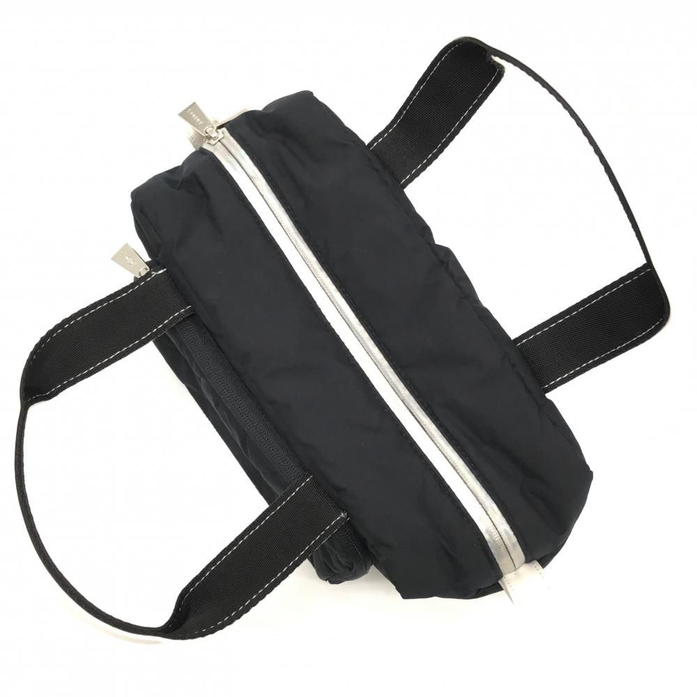 アディダス カートバッグ 黒×白 ロゴプリントゴルフ adidas