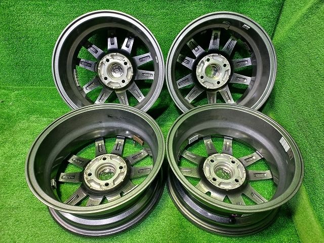 品質保証！ ザイン ﾉｰﾄ ホイール アルミ ガンメタ 14インチ 5.5J 4穴 4本 100 43