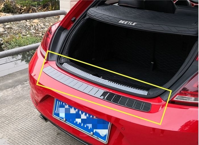 2012-2020年 フォルクスワーゲン ザ ビートル 内側外側2個セット トランク ガード プロテクター ステンレス キズ防止ZYL878 FFCRYSTALESIA_COM